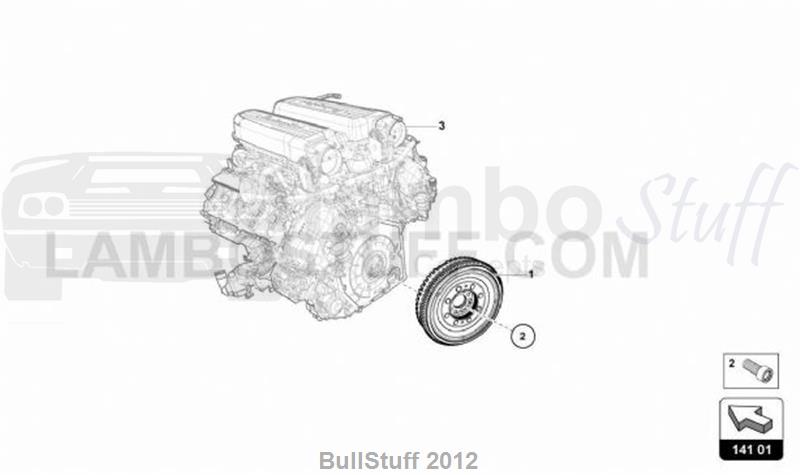 2016 Lamborghini HURACAN LP580-2 COUPE AUSTRALIA DUAL-MASS FLYWHEEL (141.01.00)